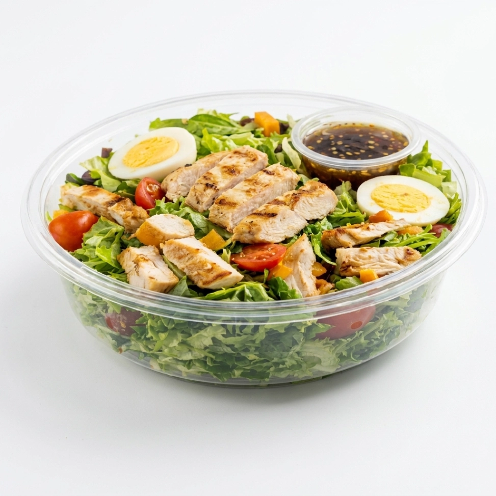 Protein Power Salad Bowl with Dressing