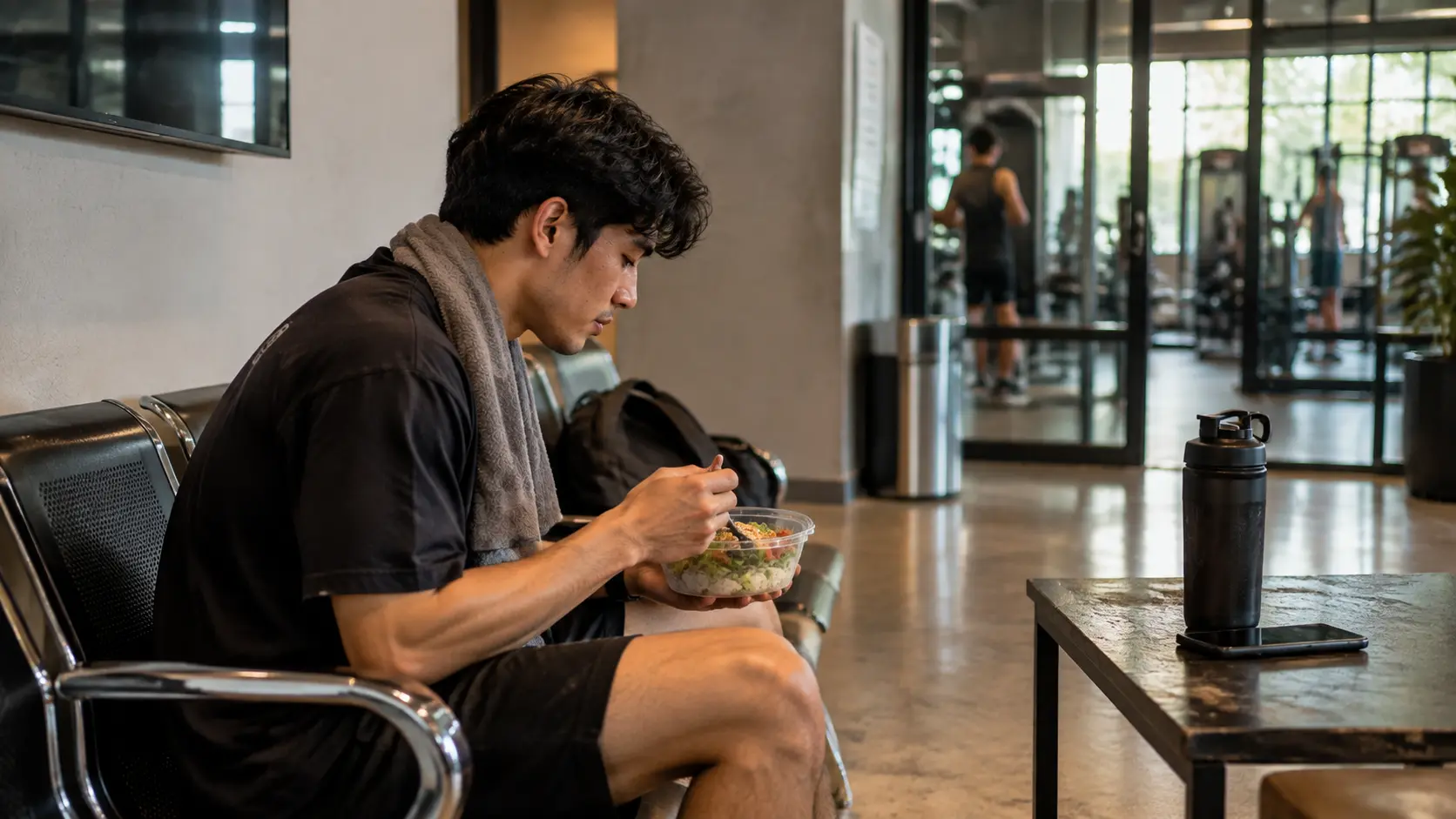 Makan Meal Prep sebelum aktivitas gym